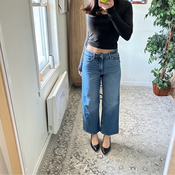 Old Navy Denim - Old navy Perfect wash high rise  straight-wide leg preppy denim